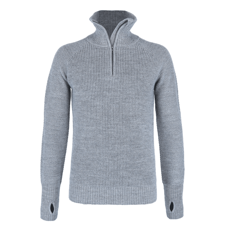 Flint Wool Sweater,Grey melange